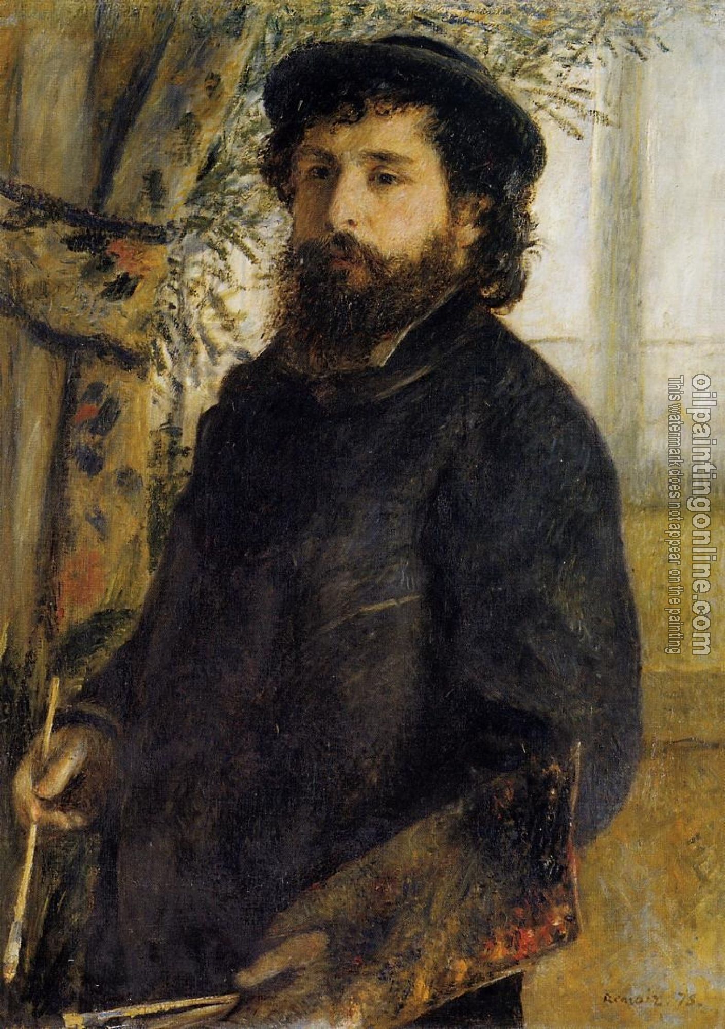 Renoir, Pierre Auguste - Claude Monet Painting